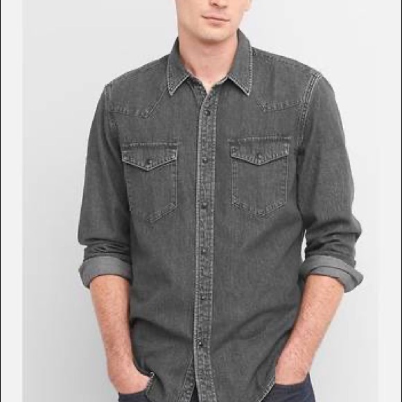 Gap 1969 denim western shirt, size L. - Picture 2 of 10